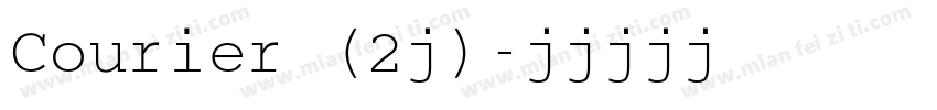Courier (2号)字体转换